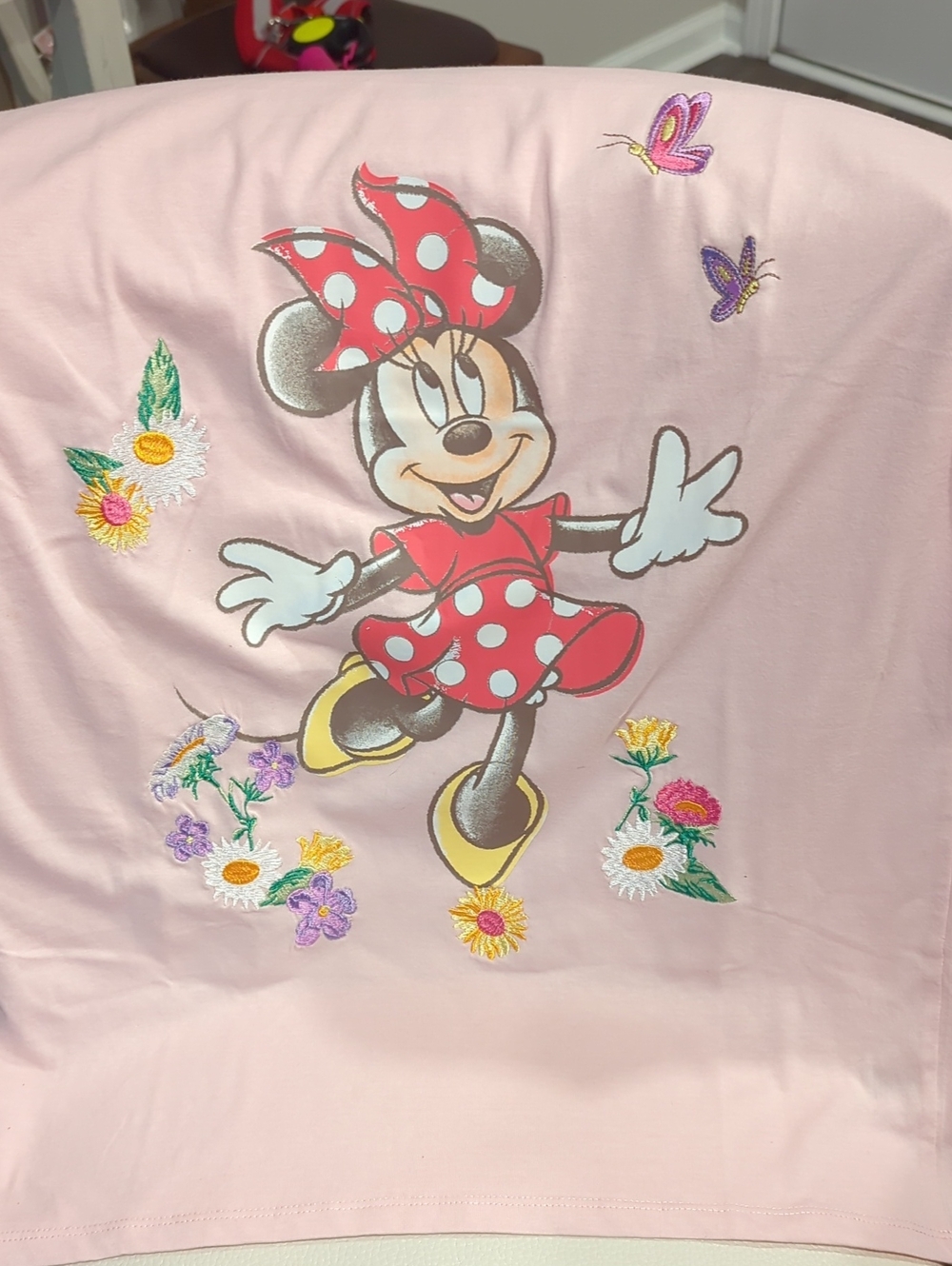 Disney Minnie Mouse Light Pink Top with Polka Dot Dress